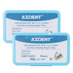 AZDENT Dental Ortho Buccal Tube With Bands 1st Molar /Buccal Tube 1st 2nd Molar