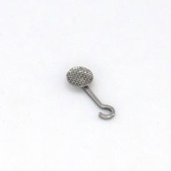 Dental Ortho Lingual Buttons with hook Bondable Round 10Pcs/Pack Mesh