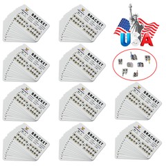 100Packs Dental Ortho Brackets Braces Standard Roth 0.022 Slot 3 hooks