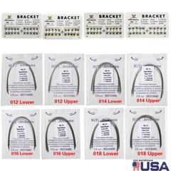 10 packs Dental Ortho Braces Mini/Standard Roth 022 Hook 345 /NITI Arch Wires OR