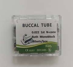 50Sets Dental Orthodontic Bondable Buccal Tubes 1st 2nd Molar Roth/MBT Monoblock