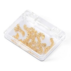 10pcs/box Dental Orthodontic Monoblock Lingual Button Chain Gold-plated