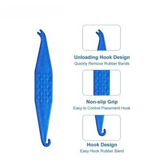 Dental Orthodontic Elastic Placer Hooks For Braces Elastic Rubber Band 50/100Pcs