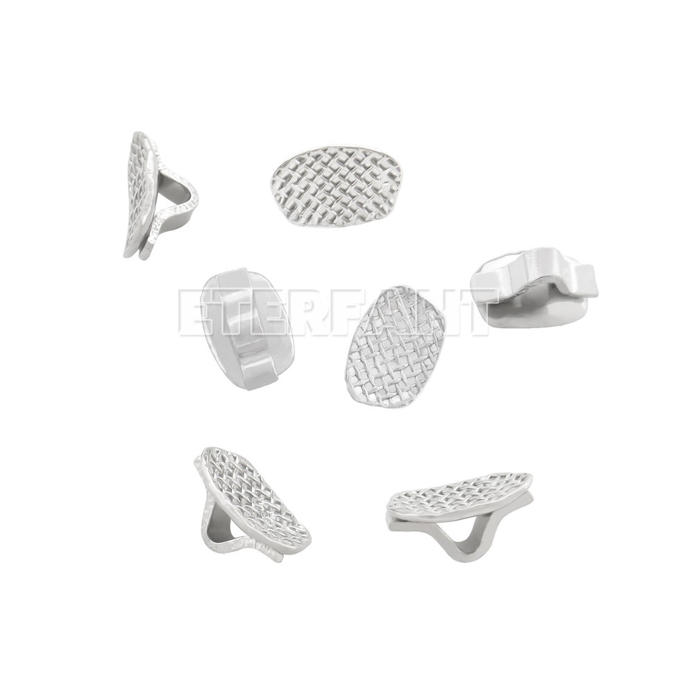 10PCs ETERFANT Dental Ortho Lingual Buttons Direct Bondable Eyelet Rectangular