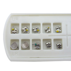 10Packs Dental Mini Brackets MBT/Roth 022 3/345 Hooks Orthodontic Metal Braces