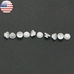 US 100 Pcs Dental Orthodontic Clear Ceramic Lingual Base Button Bondable Round
