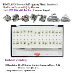 Damon Q Orthodontic Self Ligating Brackets Dental Metal Braces Roth MBT 022 345H