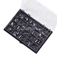 80 Pcs Dental Orthodontic Bands with Buccal Tube 1st Molar Roth 0.022 16#-35#