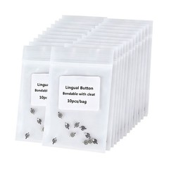 Dental Orthodontic Round Lingual Buttons Bondable & Cleat Mesh 10pcs/pack