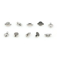Dental High Quality Orthodontic Lingual Buttons Mesh Bondable Cleat Double Wing