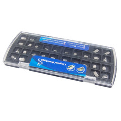 10 Sets Dental Orthodontic Metal Lingual Brackets Brace Buccal Tubes 28pcs/set