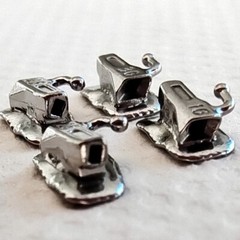 50Packs Tubo bucal de ortodoncia dental Bondable Non-Con 1st Molar of Bracket