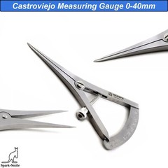 Dental Implant Castroviejo Bone Caliper 9/40 Measuring Gauge Orthodontic Tools
