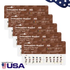 AZDENT Dental Orthodontic Brace Brackets Mini Roth/MBT 0.022/0.018 Hook 345