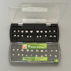 5 Sets Dental Orthodontic Metal Braces Cartoon Bracket Heart Mini Roth 022 345