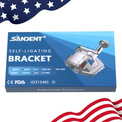 Dental Orthodontic Passive Self Ligating Brackets Roth 022 Hooks 345 Mesh Base