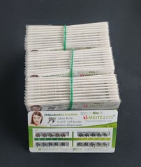 100 Sets Dental Orthodontic Metal Brackets Mini Roth 022 345 hooks Mesh Base